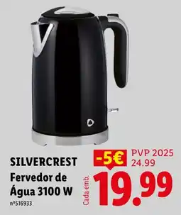 Lidl Silvercrest Fervedor de Água 3100 W promoção