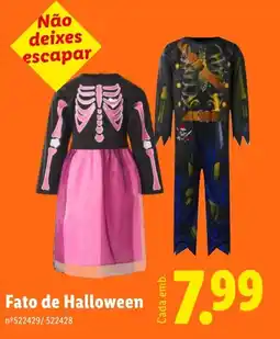Lidl Fato de halloween promoção