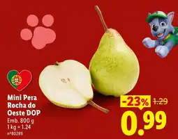 Lidl Mini Pera Rocha do Oeste DOP promoção