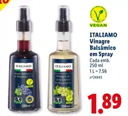Lidl italiamo vinagre balsâmico em spray promoção