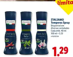 Lidl italiamo temperos spray promoção