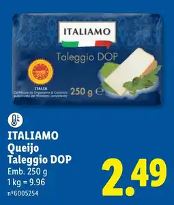 Lidl Itali amo queijo taleggio dop promoção