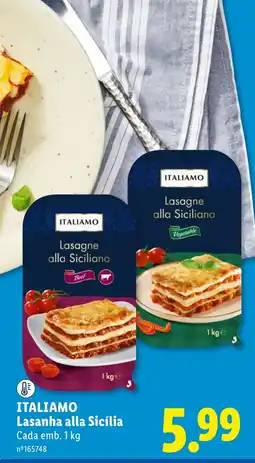 Lidl italiamo lasanha alla sicília promoção