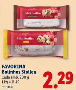 Lidl favorina bolinhos stollen promoção