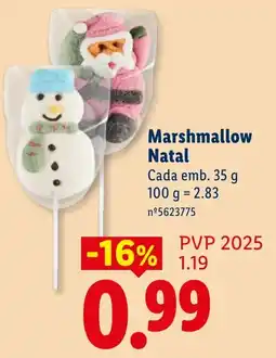 Lidl Marshmallow Natal promoção