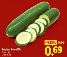 Lidl Pepino Doce Bio promoção