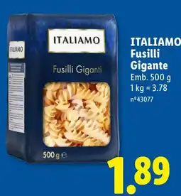 Lidl italiamo fusilli gigante promoção