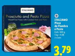 Lidl italiamo pizza de fiambre e pesto promoção