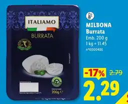 Lidl Itali amo burrata promoção