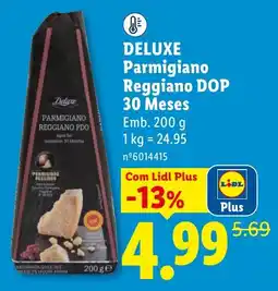 Lidl Deluxe Parmigiano Reggiano DOP promoção