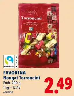 Lidl favorina nougat torroncini promoção