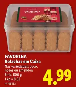 Lidl favorina bolachas em caixa promoção