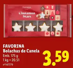 Lidl favorina bolachas de canela promoção