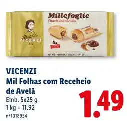 Lidl Millefoglie Mil Folhas com Receheio de Avelã promoção