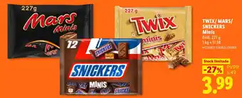 Lidl snickers minis promoção