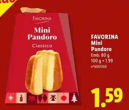 Lidl favorina mini pandoro classico promoção