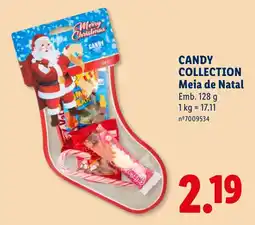 Lidl Candy collection meia de natal promoção