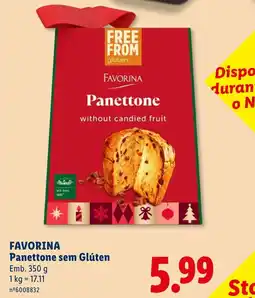 Lidl favorina panettone sem glúten promoção