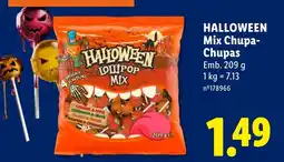 Lidl Halloween mix chupa-chupas promoção