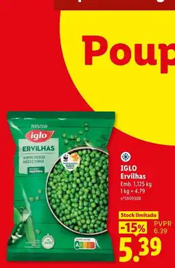 Lidl Iglo Ervilhas promoção