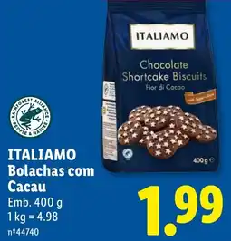 Lidl italiamo bolachas com cacau promoção
