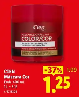 Lidl Cien Máscara Cor promoção