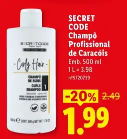 Lidl Secret code champô profissional de caracóis promoção