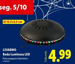 Lidl Livarno roda luminosa led promoção