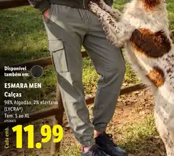 Lidl esmara men calças promoção