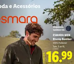 Lidl esmara men blusão bomber promoção