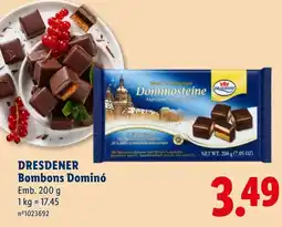 Lidl Dresdener bombons dominó promoção