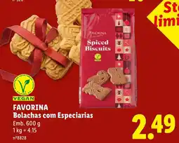 Lidl favorina bolachas com especiarias promoção