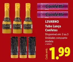 Lidl Confetti Tubo Lança Confetes promoção
