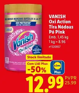 Lidl Vanish Oxi Action promoção