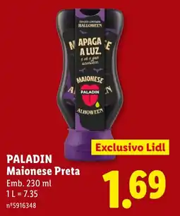 Lidl paladin maionese preta promoção