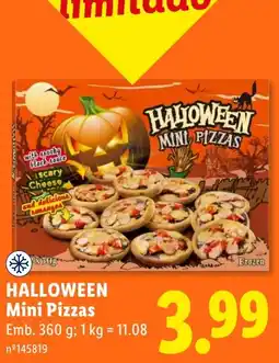 Lidl Halloween mini pizzas promoção