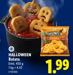 Lidl Halloween Batata promoção