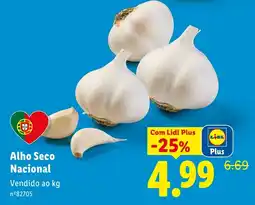 Lidl Alho Seco Nacional promoção