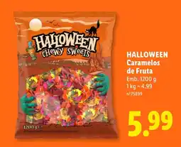 Lidl Halloween chewy sweets Caramelos de Fruta promoção
