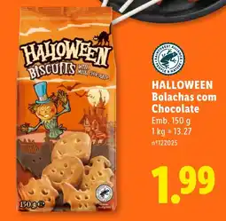 Lidl Halloween bolachas com chocolate promoção