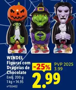 Lidl Windel figuras com drageias de chocolate promoção