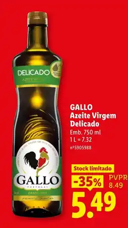Lidl Gallo azeite virgem delicado promoção