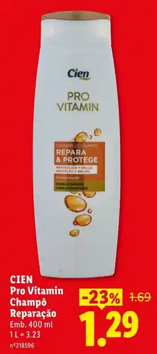Lidl Cien pro vitamin champô reparação promoção