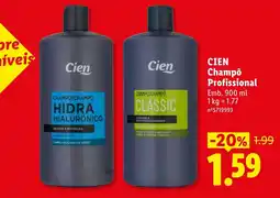 Lidl Cien champô profissional promoção