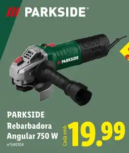 Lidl Parkside rebarbadora angular 750 w promoção