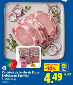 Lidl Costeleta de lombo de porco promoção