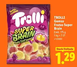 Lidl Trolli gomas frutas super brain promoção