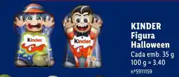 Lidl Kinder Figura Halloween promoção