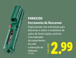 Lidl Parkside ferramenta de descarnar promoção