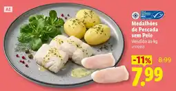 Lidl Medalhões de Pescada sem Pele promoção